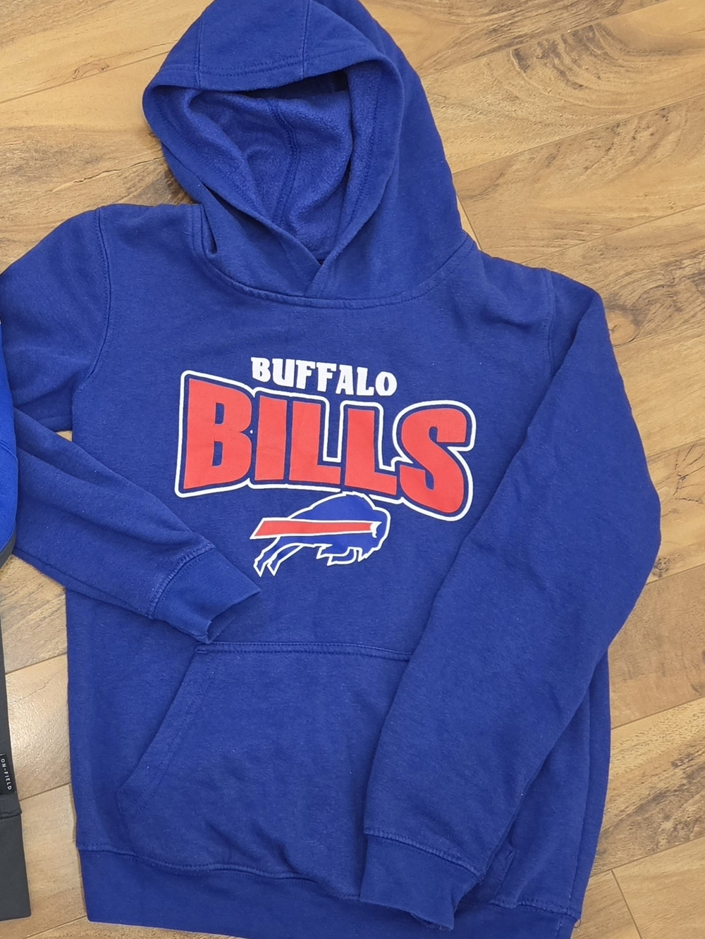 Buffalo Bills Boys Blue Hoodie Sweatshirt In Medium